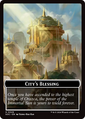Food // City's Blessing Double-Sided Token [Secrets of Strixhaven Commander Tokens] | Gamers Paradise