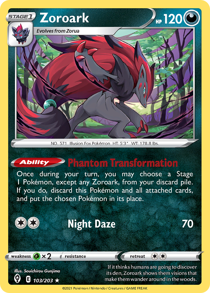 Zoroark (103/203) (Theme Deck Exclusive) [Sword & Shield: Evolving Skies] | Gamers Paradise