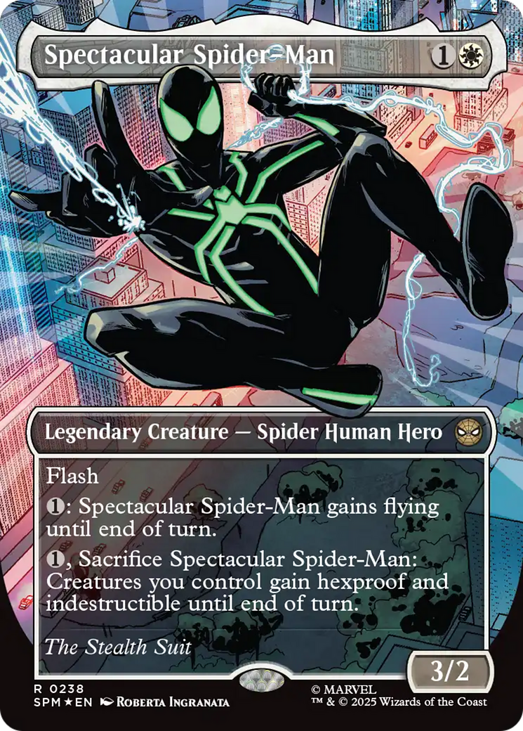 Spectacular Spider-Man (0238) (Borderless) (Textured Foil) [Marvel's Spider-Man] | Gamers Paradise