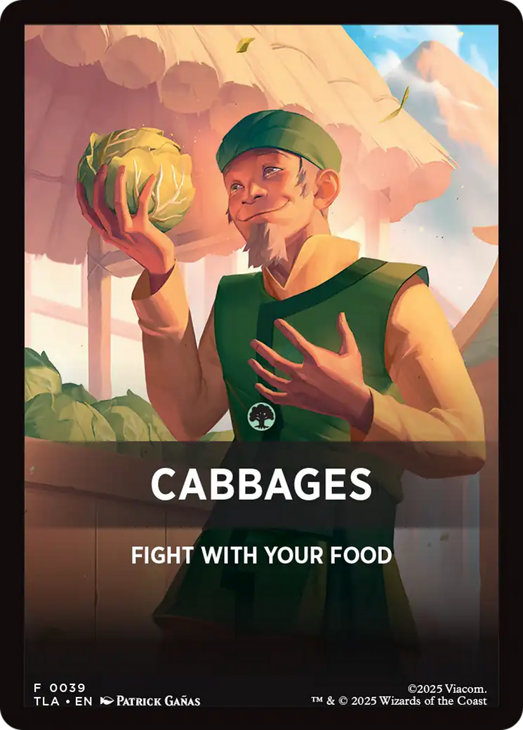 Cabbages Theme Card [Avatar: The Last Airbender Tokens] | Gamers Paradise