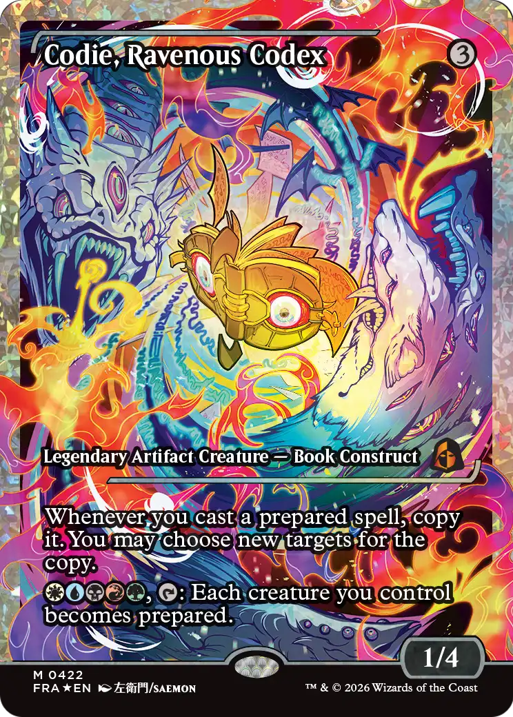 Codie, Ravenous Codex (Showcase) (Fracture Foil) [Reality Fracture] | Gamers Paradise