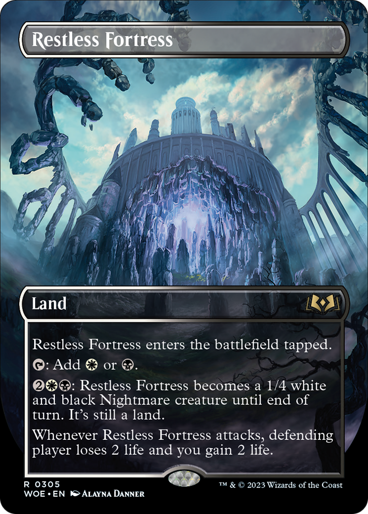 Restless Fortress (Borderless Alternate Art) [Wilds of Eldraine] | Gamers Paradise