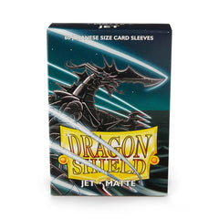 Dragon Shield: Japanese Size 60ct Sleeves - Jet (Matte) | Gamers Paradise