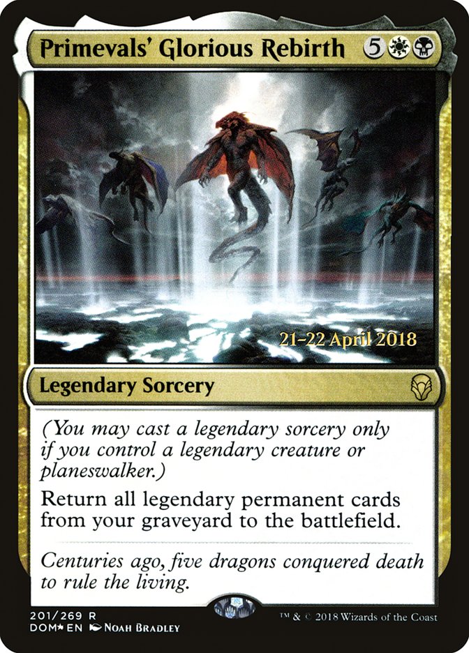 Primevals' Glorious Rebirth [Dominaria Prerelease Promos] | Gamers Paradise