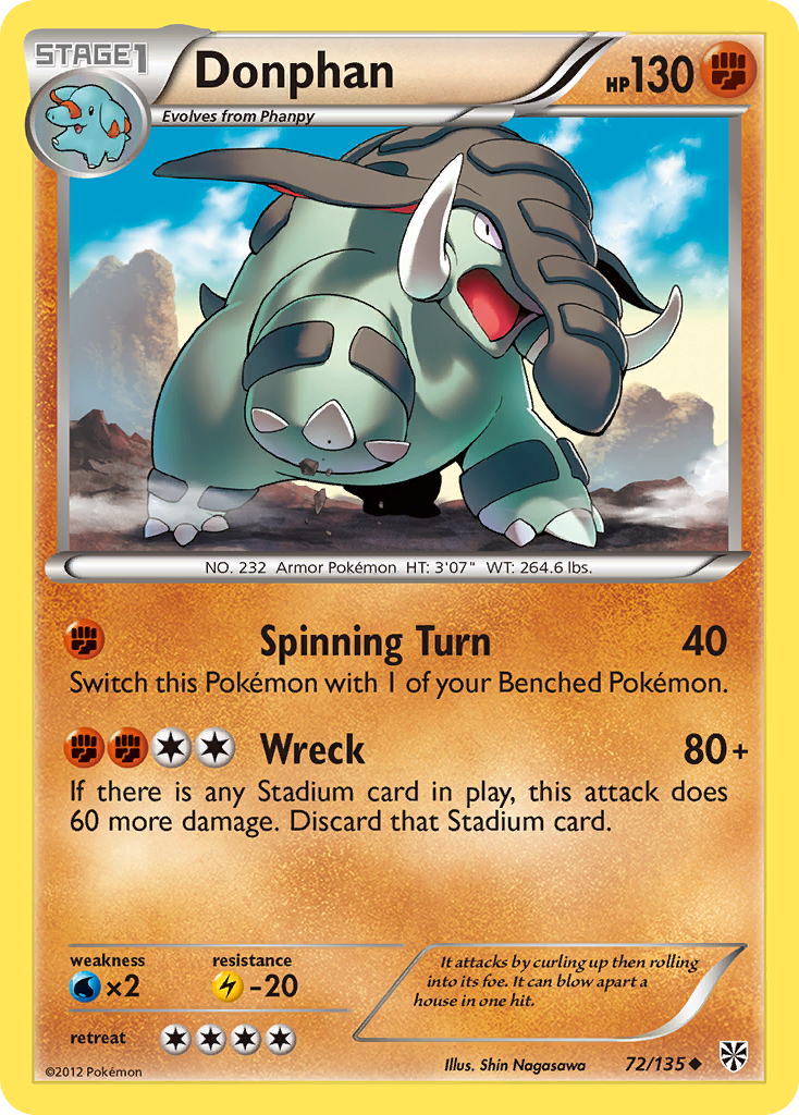 Donphan (72/135) [Black & White: Plasma Storm] | Gamers Paradise