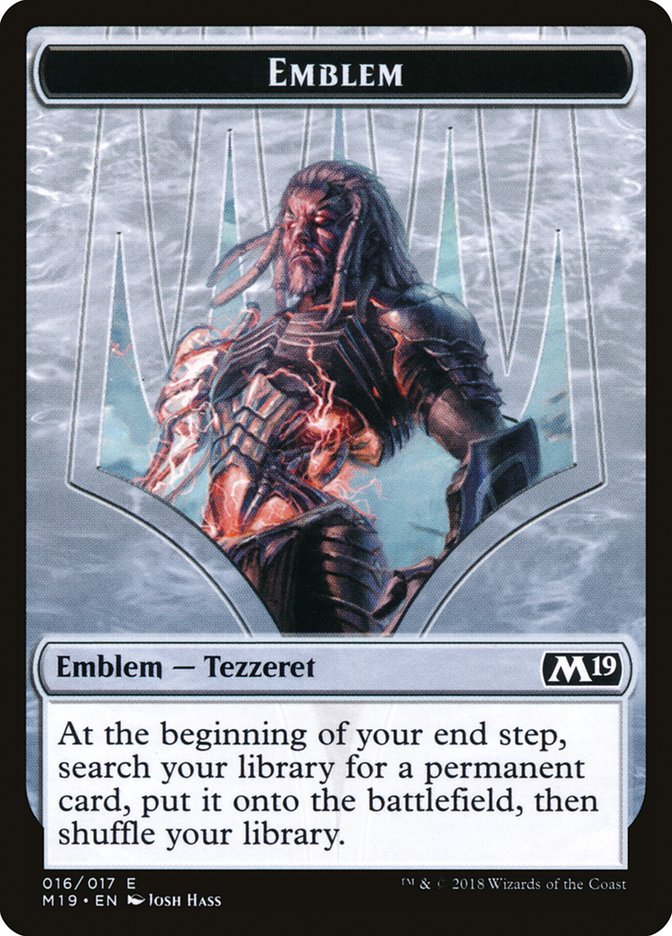 Tezzeret, Artifice Master Emblem [Core Set 2019 Tokens] | Gamers Paradise