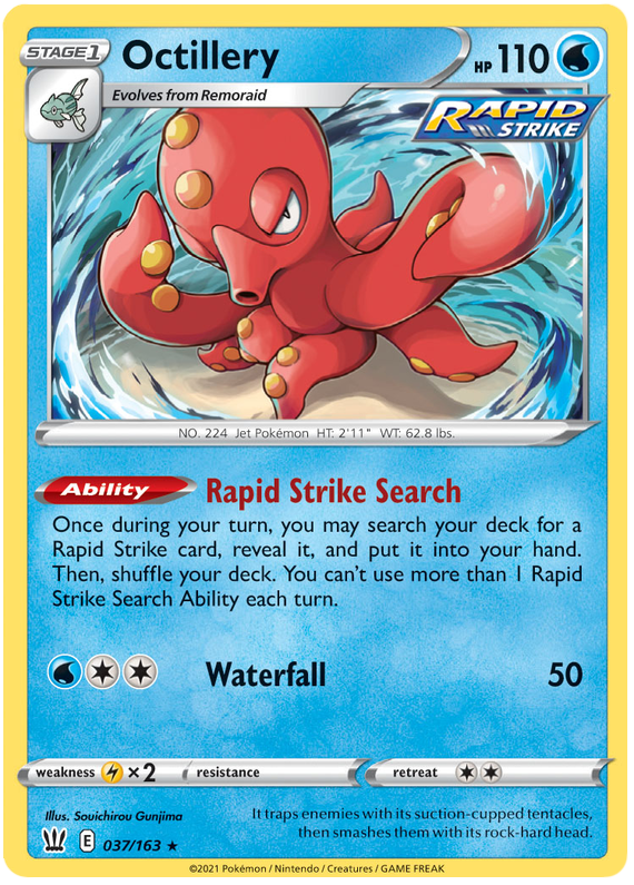 Octillery (037/163) (Theme Deck Exclusive) [Sword & Shield: Battle Styles] | Gamers Paradise