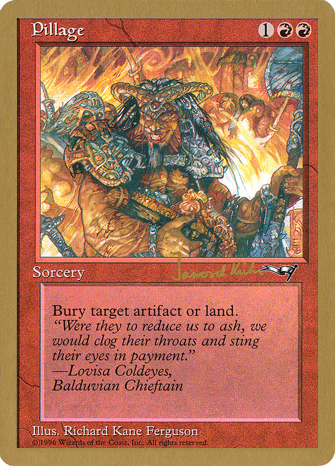 Pillage (Janosch Kuhn) [World Championship Decks 1997] | Gamers Paradise