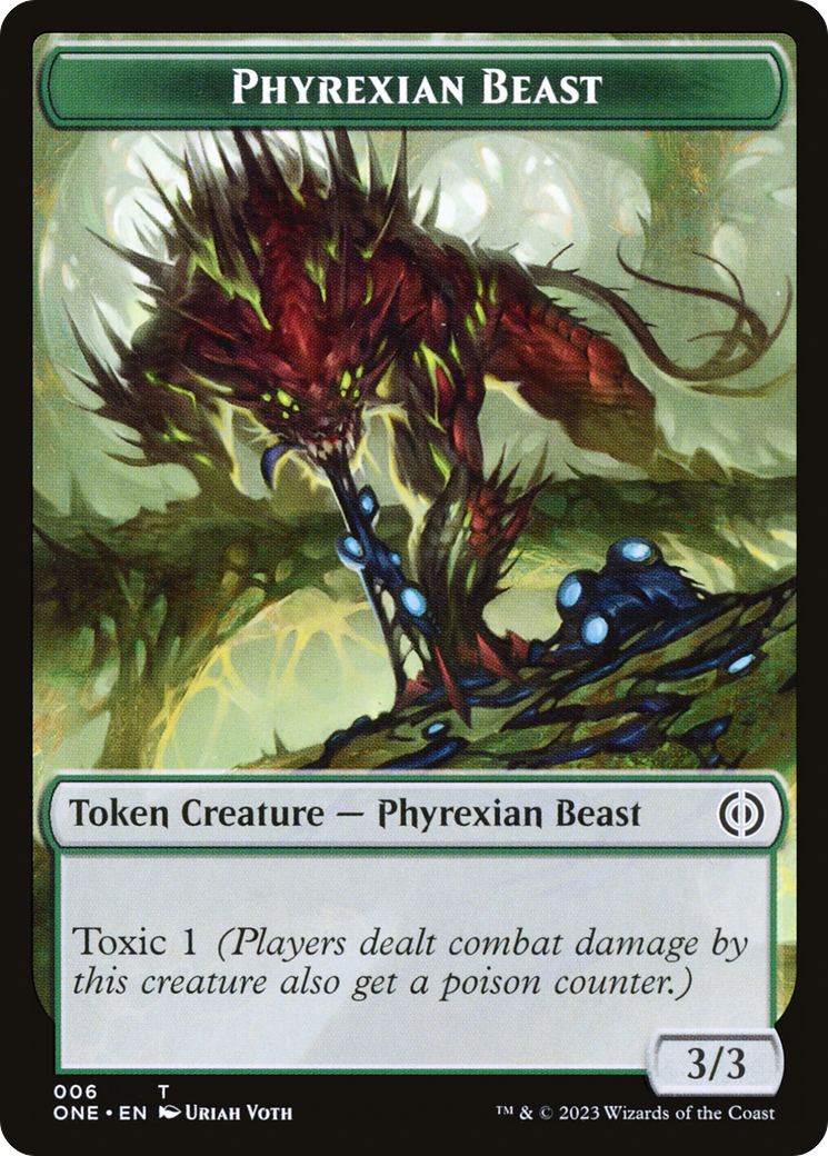 Phyrexian Beast Token [Phyrexia: All Will Be One Tokens] | Gamers Paradise