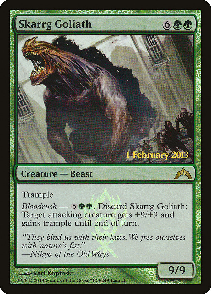 Skarrg Goliath (Launch) [Gatecrash Prerelease Promos] | Gamers Paradise