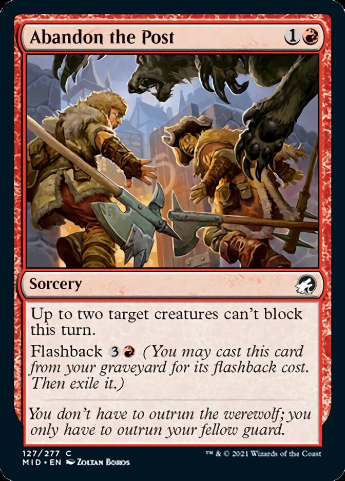 Abandon the Post [Innistrad: Midnight Hunt] | Gamers Paradise