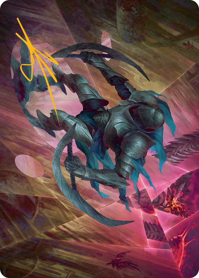 Xerex Strobe-Knight Art Card (Gold-Stamped Signature) [March of the Machine Art Series] | Gamers Paradise
