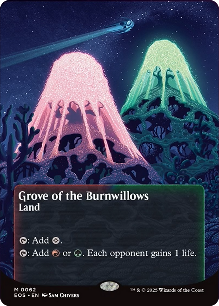 Grove of the Burnwillows (0062) (Borderless) [Edge of Eternities: Stellar Sights] | Gamers Paradise