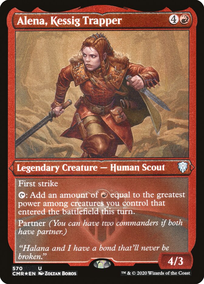 Alena, Kessig Trapper (Foil Etched) [Commander Legends] | Gamers Paradise