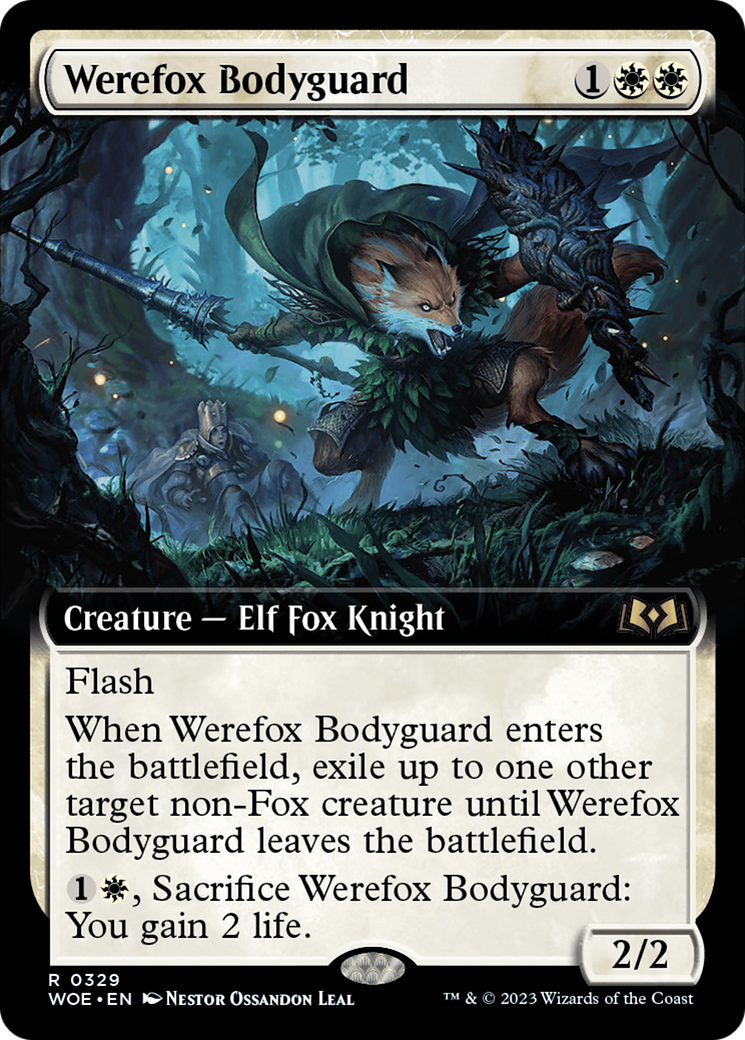 Werefox Bodyguard (Extended Art) [Wilds of Eldraine] | Gamers Paradise