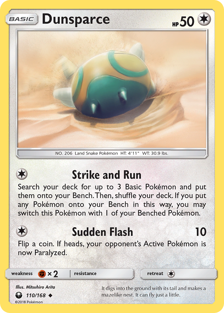 Dunsparce (110/168) [Sun & Moon: Celestial Storm] | Gamers Paradise