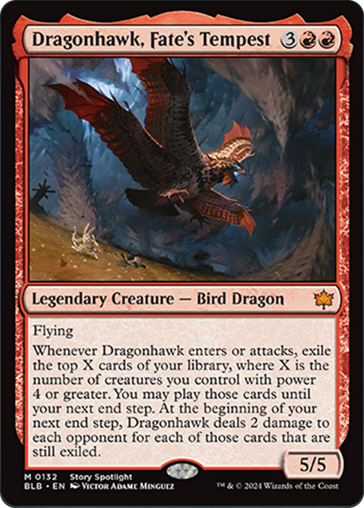 Dragonhawk, Fate's Tempest [Bloomburrow] | Gamers Paradise