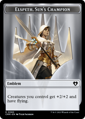 Elspeth, Sun's Champion Emblem // Copy (55) Double-Sided Token [Commander Masters Tokens] | Gamers Paradise