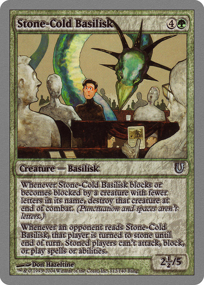 Stone-Cold Basilisk [Unhinged] | Gamers Paradise
