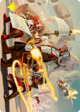 Lorehold Command Art Card (Gold-Stamped Signature) [Strixhaven: School of Mages Art Series] | Gamers Paradise