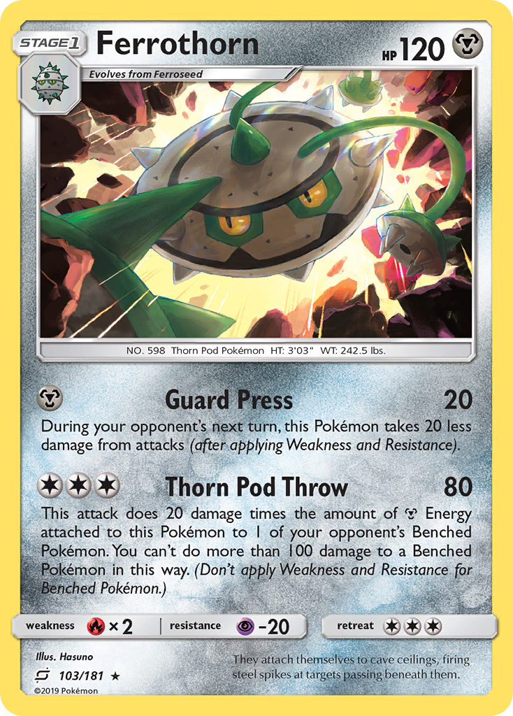 Ferrothorn (103/181) [Sun & Moon: Team Up] | Gamers Paradise