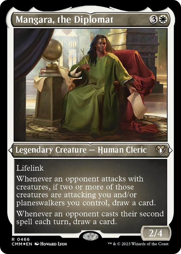 Mangara, the Diplomat (Foil Etched) [Commander Masters] | Gamers Paradise