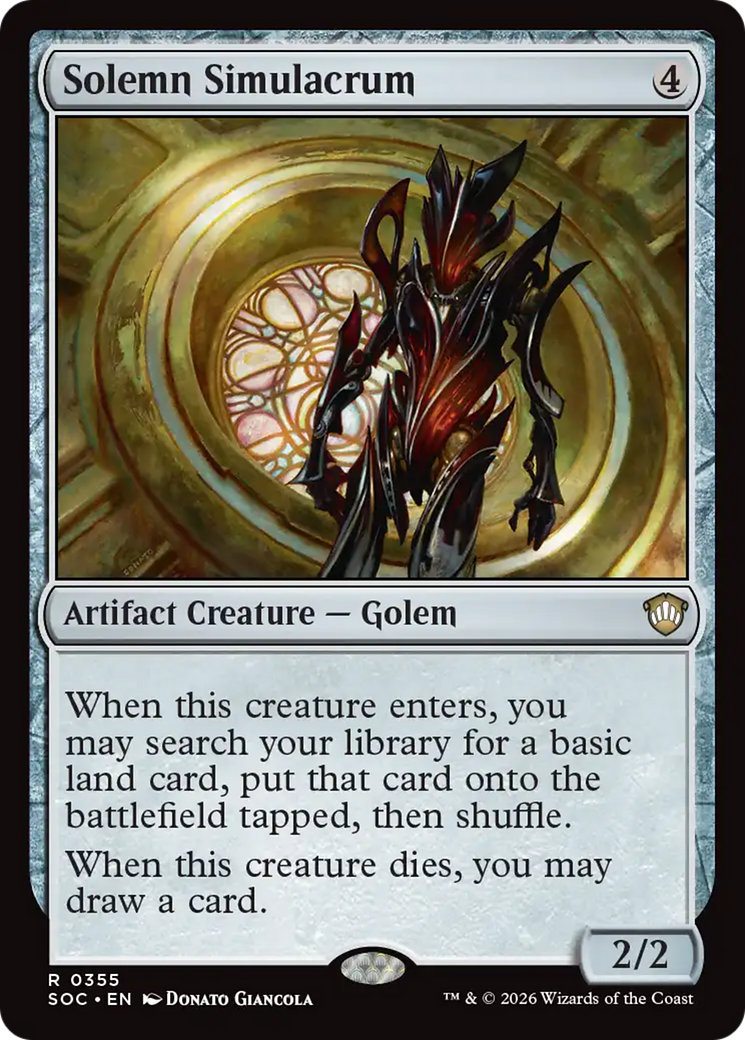 Solemn Simulacrum [Secrets of Strixhaven Commander] | Gamers Paradise
