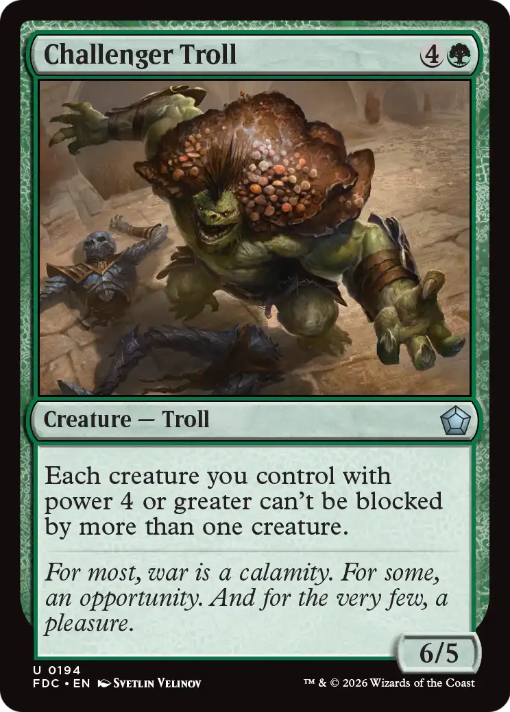 Challenger Troll [Foundations Commander] | Gamers Paradise
