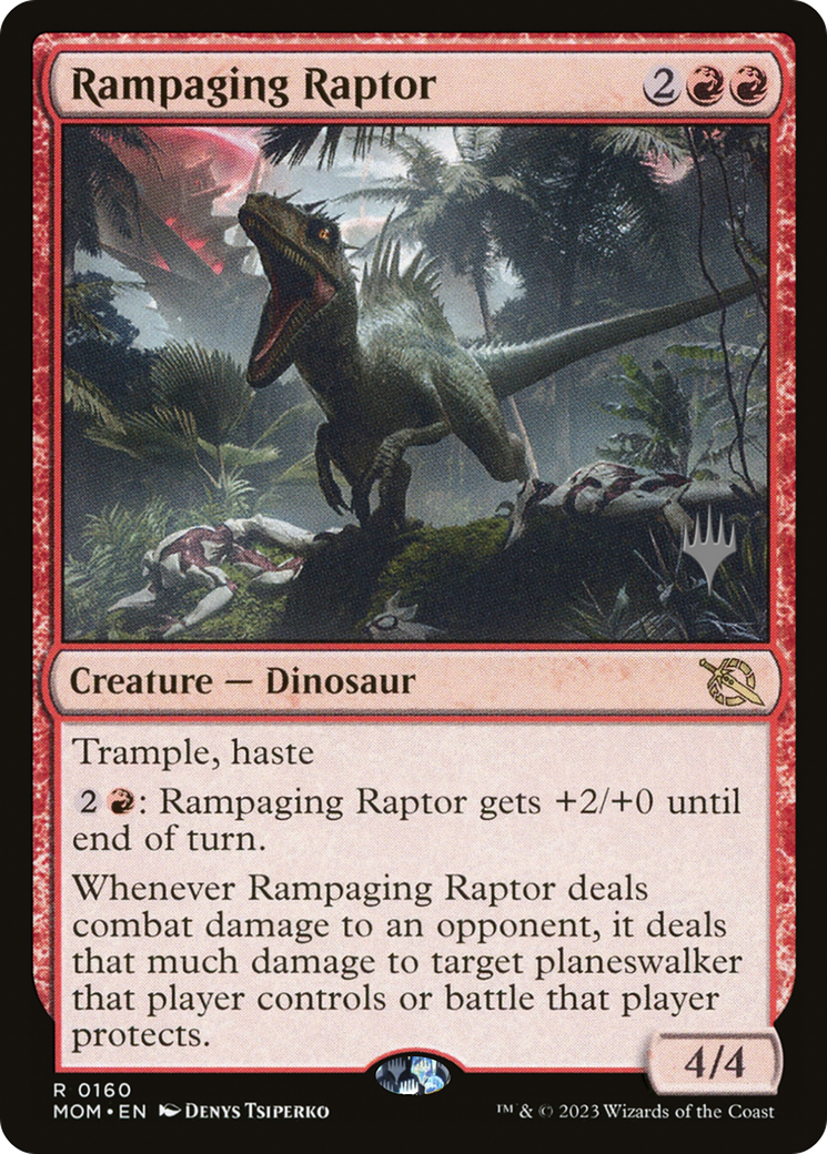 Rampaging Raptor (Promo Pack) [March of the Machine Promos] | Gamers Paradise
