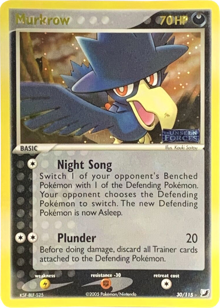 Murkrow (30/115) (Stamped) [EX: Unseen Forces] | Gamers Paradise