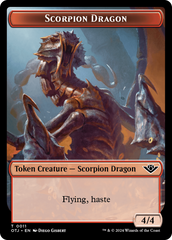 Scorpion Dragon // Plot Double-Sided Token [Outlaws of Thunder Junction Tokens] | Gamers Paradise