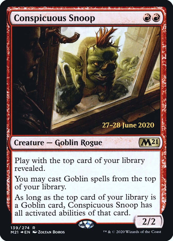 Conspicuous Snoop [Core Set 2021 Prerelease Promos] | Gamers Paradise