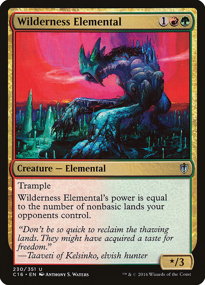 Wilderness Elemental [Commander 2016] | Gamers Paradise