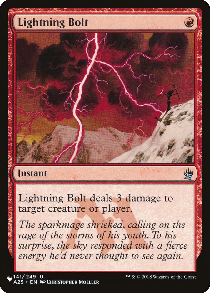 Lightning Bolt (141/249) [The List] | Gamers Paradise