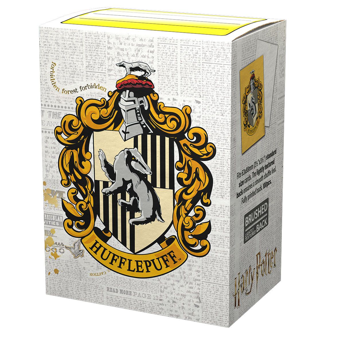 Dragon Shield: Standard 100ct Art Sleeves - Wizarding World (Hufflepuff) | Gamers Paradise