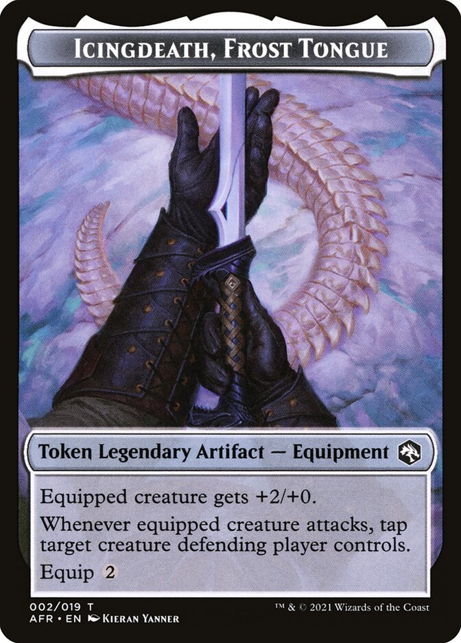 Treasure // Icingdeath, Frost Tongue Double-Sided Token [Dungeons & Dragons: Adventures in the Forgotten Realms Tokens] | Gamers Paradise