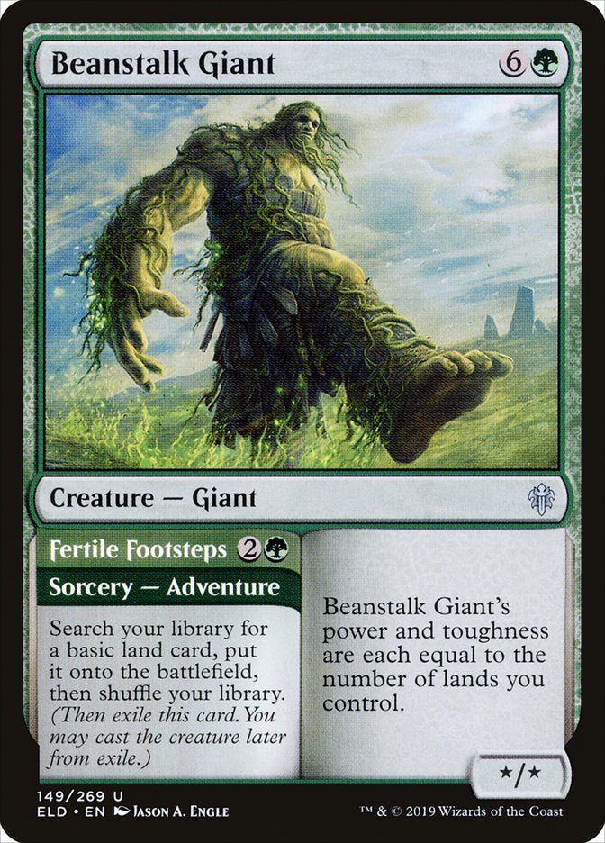 Beanstalk Giant // Fertile Footsteps [Throne of Eldraine] | Gamers Paradise
