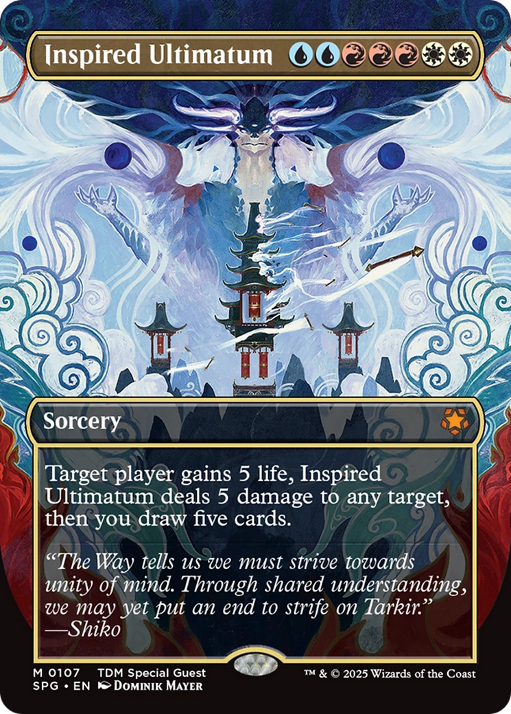 Inspired Ultimatum (Borderless) [Tarkir: Dragonstorm Special Guests] | Gamers Paradise