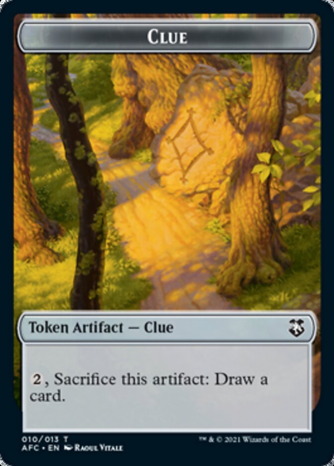 Clue // Goblin Double-Sided Token [Dungeons & Dragons: Adventures in the Forgotten Realms Commander Tokens] | Gamers Paradise
