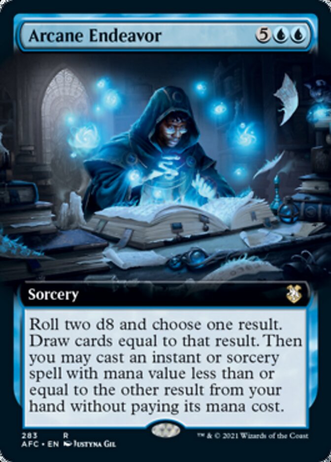 Arcane Endeavor (Extended Art) [Dungeons & Dragons: Adventures in the Forgotten Realms Commander] | Gamers Paradise