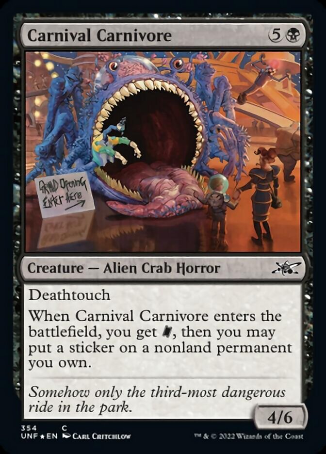 Carnival Carnivore (Galaxy Foil) [Unfinity] | Gamers Paradise