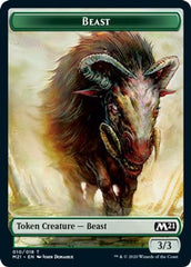 Human // Beast Double-Sided Token [Challenger Decks 2021 Tokens] | Gamers Paradise