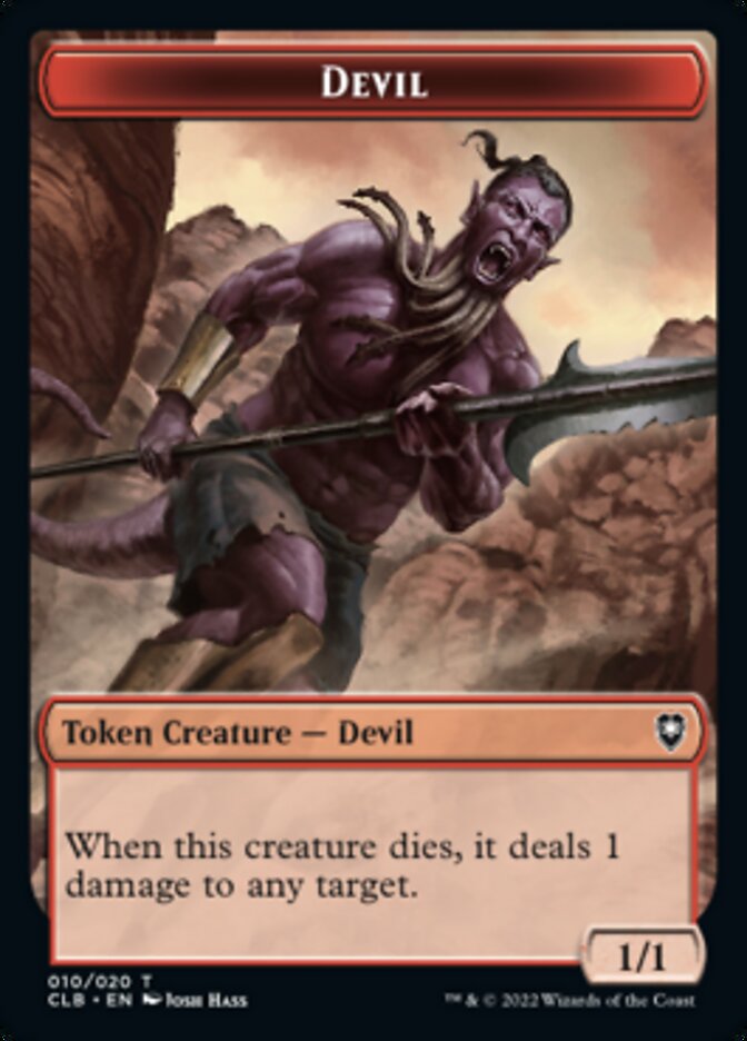 Devil Token [Commander Legends: Battle for Baldur's Gate Tokens] | Gamers Paradise