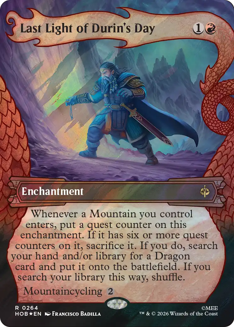 Last Light of Durin's Day (Showcase) (Surge Foil) [The Hobbit] | Gamers Paradise