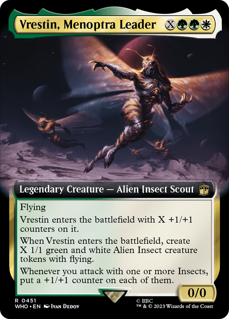 Vrestin, Menoptra Leader (Extended Art) [Doctor Who] | Gamers Paradise