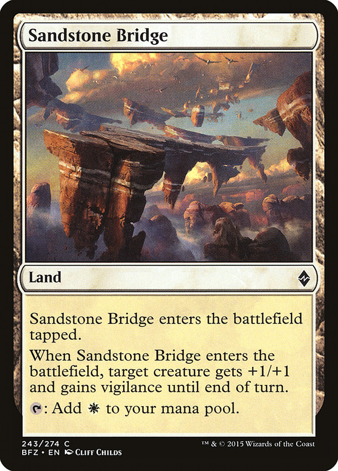Sandstone Bridge [Battle for Zendikar] | Gamers Paradise