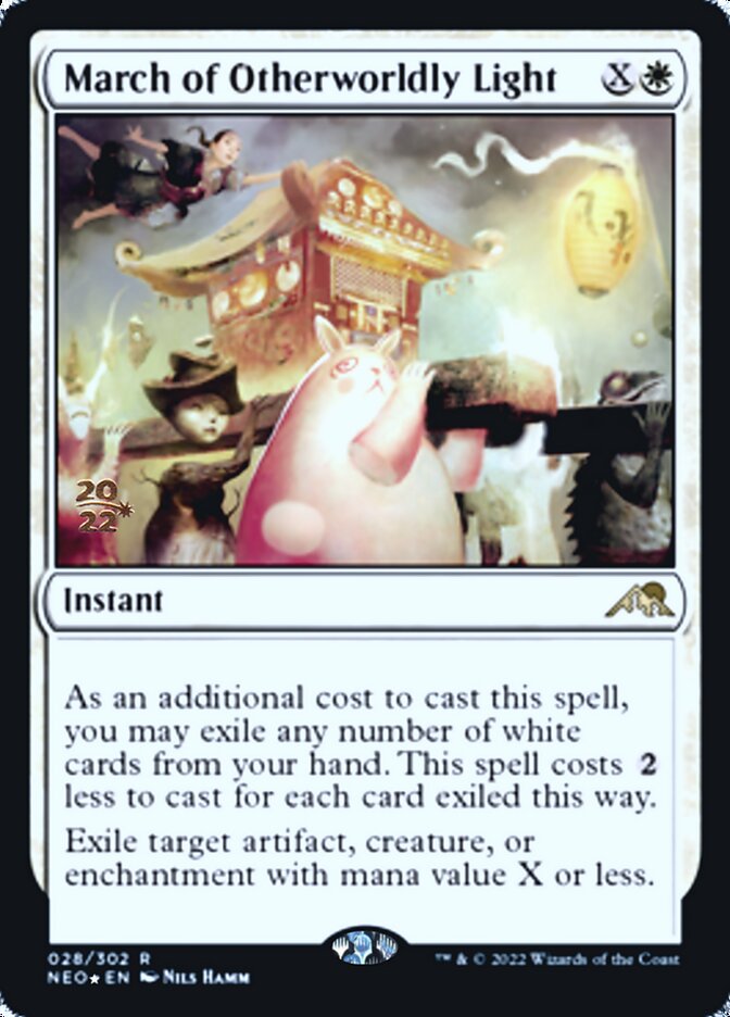 March of Otherworldly Light [Kamigawa: Neon Dynasty Prerelease Promos] | Gamers Paradise