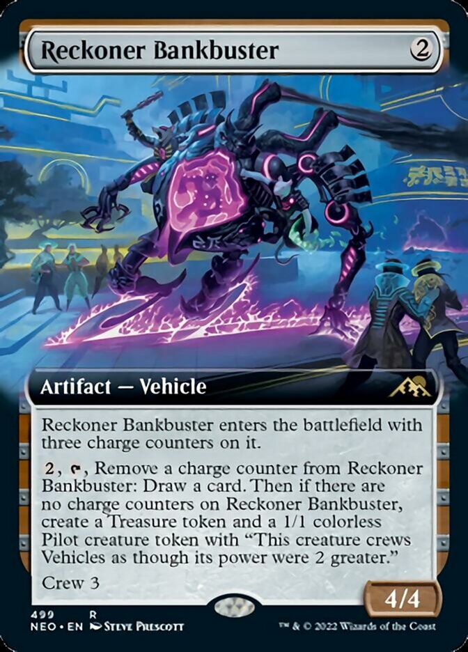 Reckoner Bankbuster (Extended Art) [Kamigawa: Neon Dynasty] | Gamers Paradise