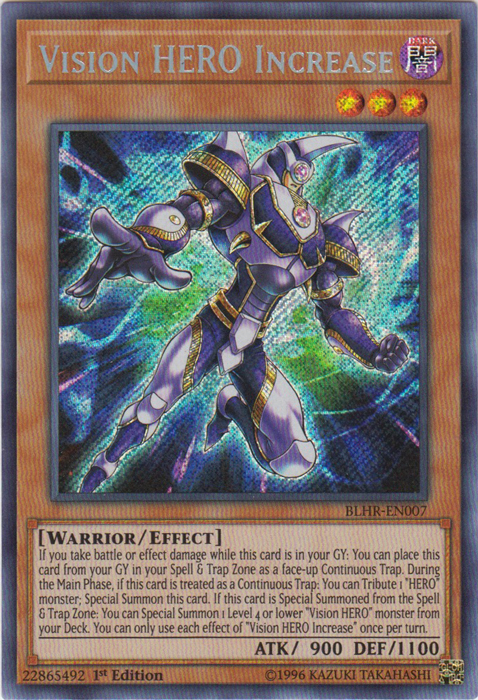 Vision Hero Increase [BLHR-EN007] Secret Rare | Gamers Paradise