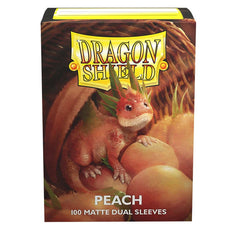 Dragon Shield: Standard 100ct Sleeves - Peach (Dual Matte) | Gamers Paradise